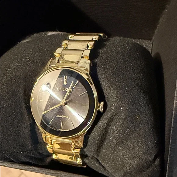 Citizen Gold and Black Women's Watch - Picture 2 of 4